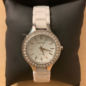 NWOT DKNY Women’s White Ceramic Watch